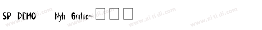 SP DEMO   Nyh Gmtrc字体转换